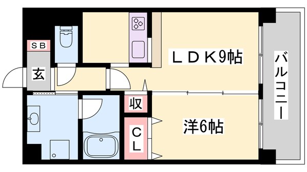 マンション西駅前の物件間取画像